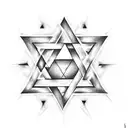 star of david plus date October 7 tattoo design idea