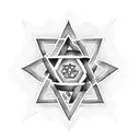 star of david plus date October 7 tattoo design idea
