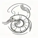 shrimp sushi tattoo design idea