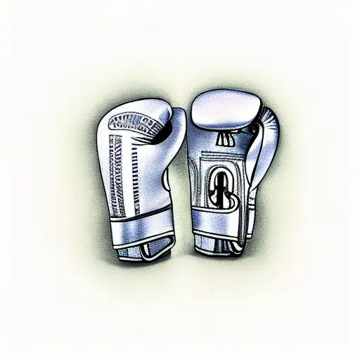 boxing gloves  tattoo design idea