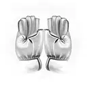 boxing gloves  tattoo design idea