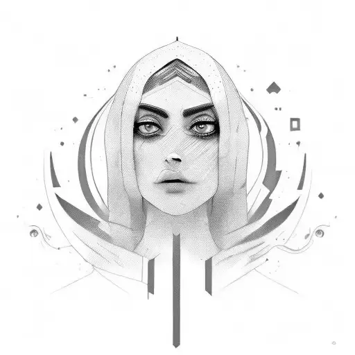 I want to say this whit a nice font in 2 lines the second one starting a bit further that the first one ( من اگر کافر بی tattoo design idea