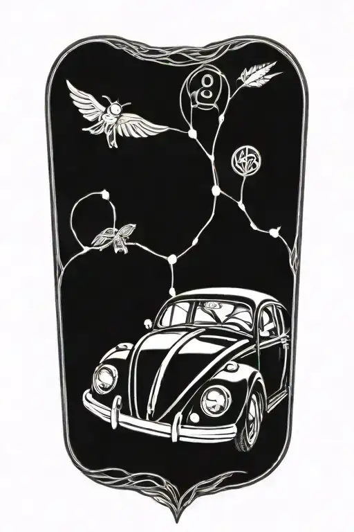 Volkswagen symbols intertwined tattoo design idea