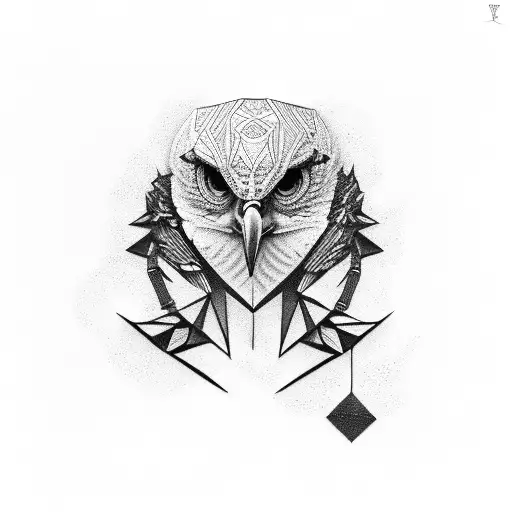 hacker eagle tattoo design idea