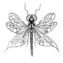 Dragonfly tattoo design idea