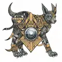 interstellar and ancient egypt tattoo design idea