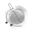 Microphone with musical notes and soccer ball tattoo design idea