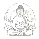 budha tattoo design idea