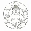 budha tattoo design idea