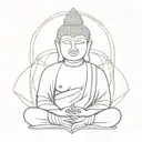 budha tattoo design idea