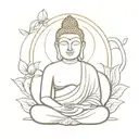 budha tattoo design idea