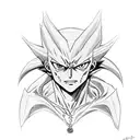 hunter x hunter phantom troupe spider with doflamingo logo tattoo design idea