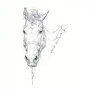 horses head makings as a tattoo tattoo design idea
