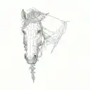 horses head makings as a tattoo tattoo design idea