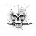 scissor tattoo design idea