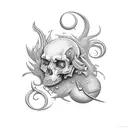 scissor tattoo design idea