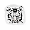 tiger scratch tattoo design idea