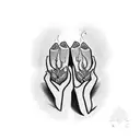 joint and lighter in each hand best friends tattoo  tattoo design idea