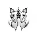 joint and lighter in each hand best friends tattoo  tattoo design idea