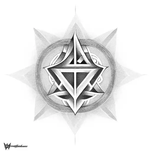 Valknut Symbol tattoo design idea