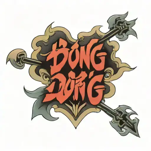 The word Dong  tattoo design idea