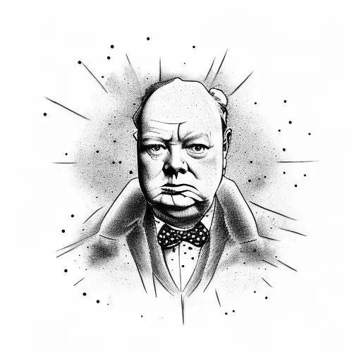 Winston Churchill quotes tattoo design idea