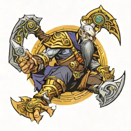 world of Warcraft human warlock dwarf priest night elf hunter  tattoo design idea