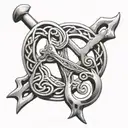 two spanner's Celtic  tattoo design idea