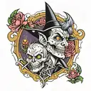 "Are you afraid of the dark" tv show tattoo design idea