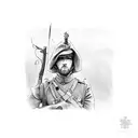 Irish Soldier tattoo design idea
