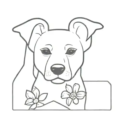 pet memorial Blossom and Harley tattoo design idea