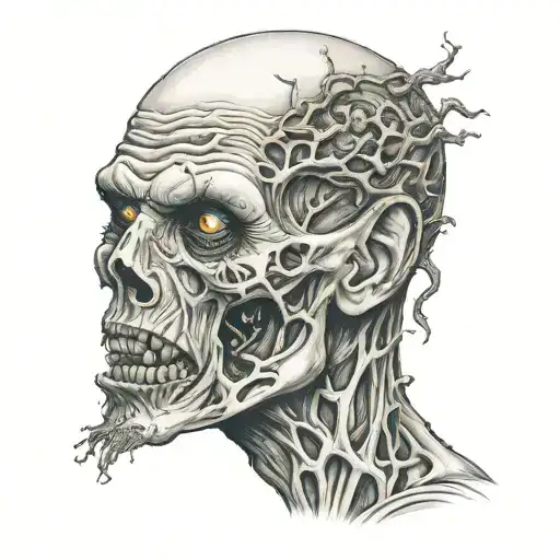zombie tattoo design idea
