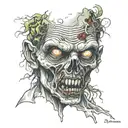 zombie tattoo design idea