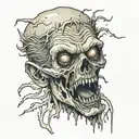 zombie tattoo design idea