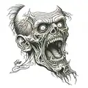 zombie tattoo design idea