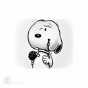 snoopy tattoo design idea