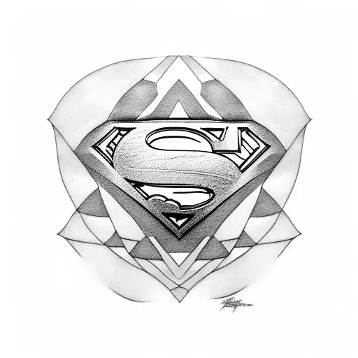 Superman  tattoo design idea