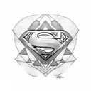 Superman  tattoo design idea