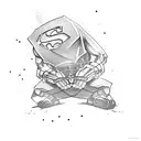 Superman  tattoo design idea
