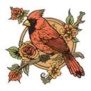 cardinal tattoo design idea