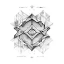 Simply four different swords are crossing  tattoo design idea