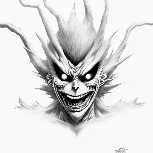 Ryuk tattoo design idea