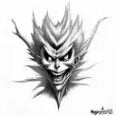 Ryuk tattoo design idea