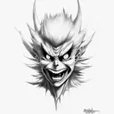 Ryuk tattoo design idea