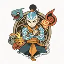 avatar the last airbender tattoo design idea