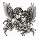 big sister, little sister tattoo tattoo design idea