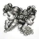 big sister, little sister tattoo tattoo design idea