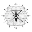 Clock tower struck by lightning tattoo design idea