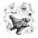 big dipper and bear tattoo design idea
