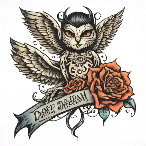 DONE'T BE AFRAID TO DREAM tattoo design idea